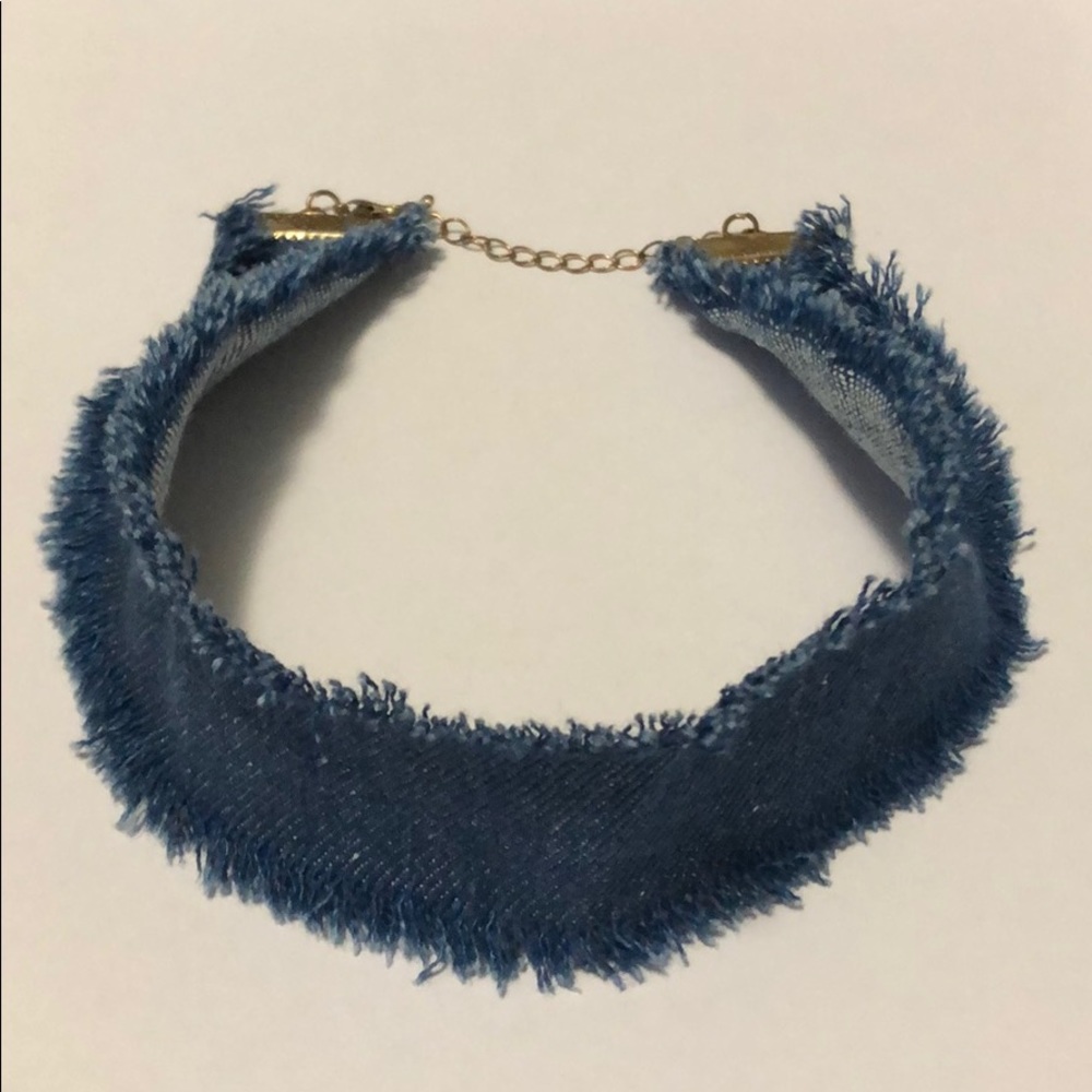 Thick Denim Choker